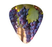 Juego de 12 púas de guitarra con estampado de uvas del desierto, disponibles en 3 grosores, adecuadas para guitarras acústicas y eléctricas