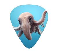 Juego de 12 púas de guitarra con estampado Dumbo the Octopus - Disponible en 3 grosores, adecuadas para guitarras acústicas y eléctricas