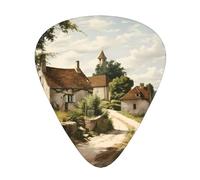 Juego de 12 púas de guitarra con estampado Romance in the Countryside, disponible en 3 grosores, adecuadas para guitarras acústicas y eléctricas