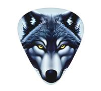 Juego de 12 púas de guitarra con patrón de cabeza de lobo feroz, disponible en 3 grosores, adecuadas para guitarras acústicas y eléctricas