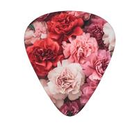 Juego de 12 púas de guitarra con patrón de flores divertidas de grosor mixto, diseñadas para guitarras acústicas y eléctricas