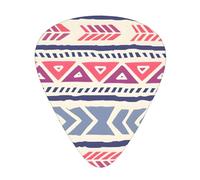 Juego de 12 púas de guitarra con patrón floral geométrico, incluye 3 grosores de púas para guitarras acústicas, ukeleles y más.