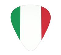 Juego de 12 púas de guitarra con patrones de bandera de Italia de grosor mixto, diseñadas para guitarras acústicas y eléctricas