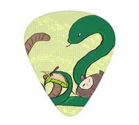 Juego de 12 púas de guitarra con semillas de girasol, lombriz de tierra, serpiente, perfecto para principiantes y profesionales (bajo, guitarra eléctrica y acústica)