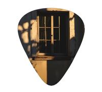 Juego de 12 púas de guitarra estampadas Shadow of the Old House - Disponible en 3 grosores, adecuadas para guitarras acústicas y eléctricas