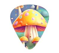 Juego de 12 púas de guitarra Fantasy Dream Mushroom - Perfecto para principiantes y profesionales (bajo, eléctrico y guitarras acústicas)