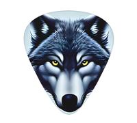 Juego de 12 púas de guitarra Fierce Wolf Head, incluye 3 grosores de púas para guitarras acústicas, ukeleles y más.