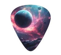 Juego de 12 púas de guitarra impresas The stars are falling. Disponible en 3 grosores, adecuado para guitarras acústicas y eléctricas