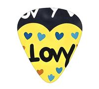 Juego de 12 púas de guitarra Love You With All My Heart, 3 grosores para guitarra acústica, bajo, guitarra eléctrica y mucho más.