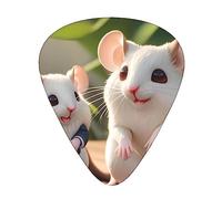 Juego de 12 púas de guitarra para madre e hijo, 3 grosores con funda para bajo, guitarra eléctrica y mucho más.