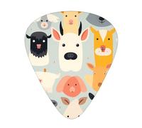 Juego de 12 púas de guitarra para niños, disponible en 3 grosores, adecuadas para guitarras acústicas y eléctricas