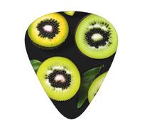 Juego de 12 púas de guitarra verde kiwi, incluye 3 grosores de púas para guitarras acústicas, ukeleles y más.