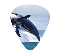 Juego de 12 púas de guitarra Whales At Sea, incluye 3 grosores de púas para guitarras acústicas, ukeleles y más.