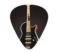 Juego de 12 púas negras para guitarra, incluye 3 grosores de púas para guitarras acústicas, ukeleles y más.
