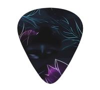 Juego de 12 púas para guitarra Black Mystery, incluye 3 grosores de púas para guitarras acústicas, ukeleles y más.