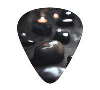 Juego de 12 púas para guitarra de piedra de corazón misterioso, incluye 3 grosores de púas para guitarras acústicas, ukeleles y más.