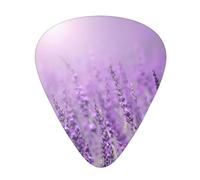 Juego de 12 púas para ukelele, bajo, guitarra eléctrica y acústica, ideal para guitarristas, color morado y lavanda romántica