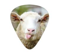 Juego de 12 púas para ukelele, bajo, guitarra eléctrica y acústica, ideal para guitarristas, divertido y travieso lengua de oveja