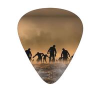Juego de 12 púas para ukelele, bajo, guitarra eléctrica y acústica, ideal para guitarristas, muchos zombies
