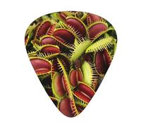 Juego de 12 púas para ukelele, bajo, guitarra eléctrica y acústica, ideal para guitarristas, planta carnívora