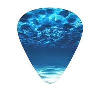 Juego de 12 púas para ukelele, bajo, guitarra eléctrica y acústica, ideal para guitarristas, vista submarina al mar