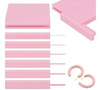 Juego de 12 rodillos de perlas para arcilla con 6 tiras de rodillo y | Herramienta de creación de cuentas para mujeres y principiantes para crear pendientes, collares y manualidades
