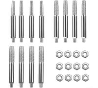 Juego de 12 sacapuntas de cadena de motosierra con amoladora manual de manivela con cabezales de molienda de diamante de 4 mm, 4,8 mm, 5,5 mm para un mantenimiento preciso de la cadena