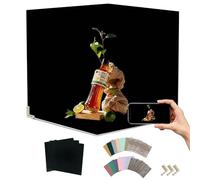 Juego de 12 Tablas de Fondo fotográfico de Terciopelo Negro Que absorben la luz, para Alimentos, Joyas, cosméticos y Maquillaje