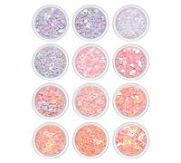 Juego de 12 uñas acrílicas con diseño de mariposa, flor y oso, decoración artística 3D para crear diseños únicos y hermosos