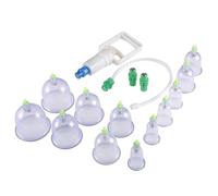Juego de 12 ventosas chinas para terapia de vacío, para masajes, relajación corporal y salud.
