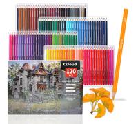 Juego de 120 Lápices Ccfoud - con Base de Cera de Pigmentación 3.0mm - Ideal para Colorear, Dibujar y Sombreado - Colores Vibrantes, Uso Profesional Artístico