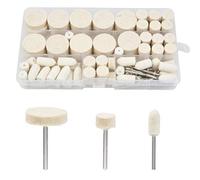 Juego de 123 piezas de fieltro para pulir, discos de pulido de fieltro de lana, taladro, amoladora, rueda de pulido, cabezales de pulido, accesorios para madera, joyas, pulir, limpiar