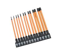 Juego de 13 brocas de cabeza hexagonal de impacto, destornillador hexagonal de acero para accesorios de reparación del hogar