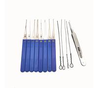 Juego de 13 extractores de llaves rotas, herramientas de reparación de cerraduras, suministros de reparación de núcleo de bloqueo, herramientas de cerrajería.