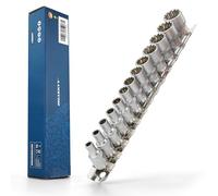 Juego de 13 llaves de vaso de 1/4 pulgadas, 4-14 mm, juego de llaves de vaso de 6-12 cantos Torx I dentado dentado en forma de E