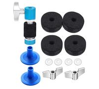 Juego de 13 piezas de fieltro para tambores de repuesto, incluye tuerca de ala, arandelas y fundas para platillos y almohadillas de fieltro para tambor, accesorios de repuesto