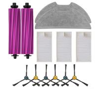 Juego de 13 piezas de mantenimiento para Eureka E20 Plus con cepillos principales, cepillos laterales, filtros y toallitas de nailon resistente y plástico para una succión óptima y suelos limpios