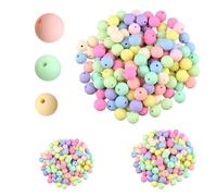 Juego de 1360 bolas de caramelo esmeriladas, perlas acrílicas, para pulseras, cuentas de cuerda, cuentas de enhebrado, cuentas para manualidades, collares, pulseras, bisutería (6/8/10 mm)