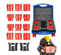 Juego de 14 destornilladores de sello de horquilla, kits de controlador de sellado, motocicleta, juego de controladores de rodamiento y sello con adaptadores, kit de controlador de rodamientos