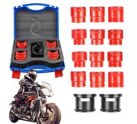 Juego de 14 destornilladores para juntas de horquilla, adaptador de 35 mm a 50 mm, kit de montaje universal para rodamientos de motocicleta, controlador de sellado universal para suspensión delantera