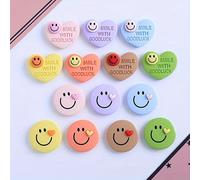 Juego de 14 Imanes para Nevera con Felices y Corazones - Fuertes, Imanes Decorativos Coloridos para Pizarras Blancas, Armarios de Oficina y Lavavajillas - Perfectos para Decoración y Oficina