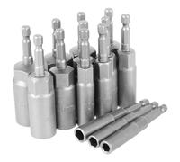 Juego de 14 llaves hexagonales como se muestra, juego de puntas de destornillador de tuerca hexagonal de metal de cambio rápido