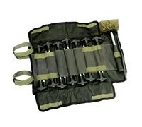 Juego de 14 pinzas Lucx® que incluye martillo de goma y bolsillo para estacas Bivvy, clavos para tiendas de campaña de pesca, estacas en T para tiendas de campaña