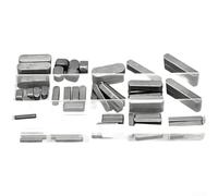 Juego de 140 pines paralelos de 3 mm, 4 mm, 5 mm, 6 mm, llaves cuadradas GB1096, llaves de acoplamiento de eje de acero de alto carbono para mantenimiento de equipos industriales (B)