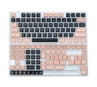 Juego de 142 teclas de altura personalizables, inyecciones de doble disparo de 2 colores para entusiastas de los teclados, mejoras de teclados de juegos