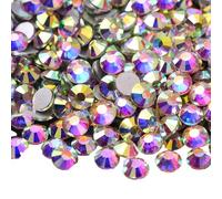 Juego de 1440 cuentas de cristales brillantes con recipiente de almacenamiento para una fácil organización y proyectos de manualidades, juego de cuentas decorativas de varios colores
