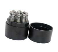 Juego de 15/17 piezas de sellos de acero con estuche, perforador de metal para campanas y diseños, herramienta para hacer joyas