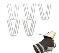 Juego de 15 agujas de tejer circulares de acero inoxidable, agujas de tejer para calcetines de 2 a 4 mm, agujas de tejer circulares compatibles con Addi Crasy Trio, agujas circulares para calcetines