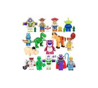 Juego de 15 bloques de construcción de Toy Story con dibujos animados, minifiguras de acción