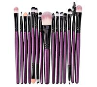 Juego de 15 brochas de maquillaje para rostro, maquillaje femenino, maquillaje, base, rubor, sombra de ojos, corrector